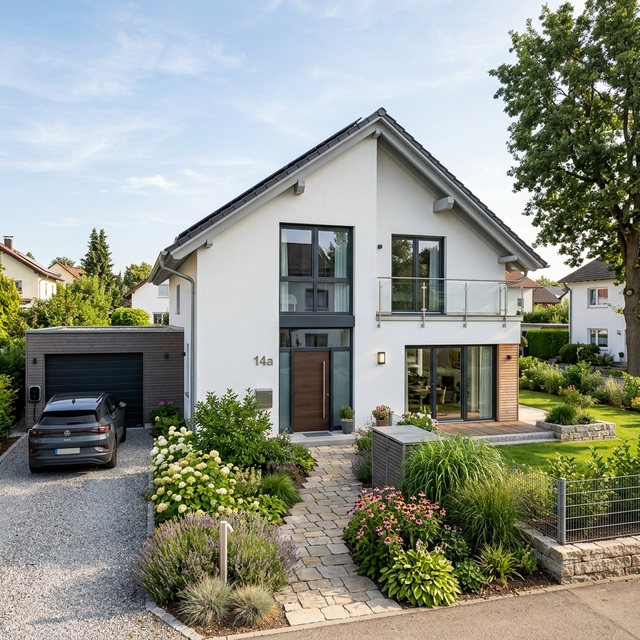 Energetisch saniertes Wohnhaus